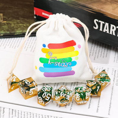 L'insieme unico dei dadi di RPG della resina Polyhedral Handcraft per gioco da tavolo
