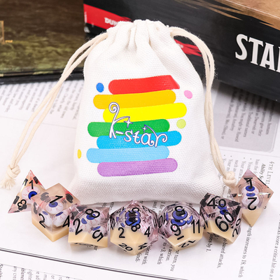Mano che frantuma Mini Polyhedral Dice Set Sturdy multiuso per i regali
