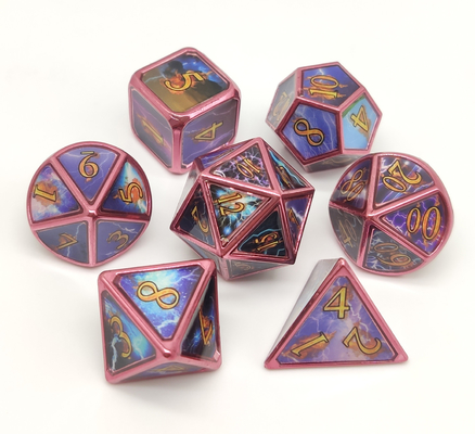 Gli insiemi Polyhedral in serie non tossici dei dadi dell'OEM, 7 Polyhedral resistenti all'uso muoiono