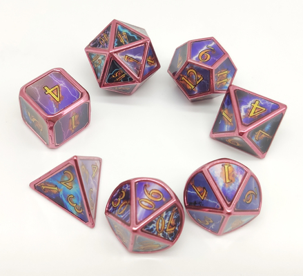 Gli insiemi Polyhedral in serie non tossici dei dadi dell'OEM, 7 Polyhedral resistenti all'uso muoiono