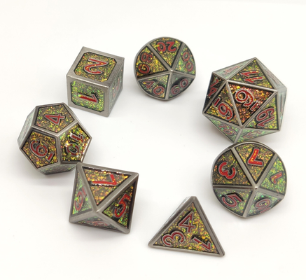 I dadi Polyhedral del metallo durevole della resina hanno messo inodoro per la raccolta