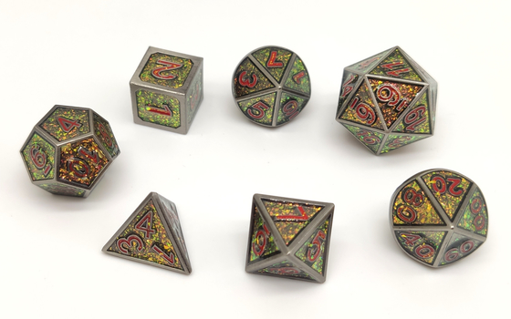 I dadi Polyhedral del metallo durevole della resina hanno messo inodoro per la raccolta
