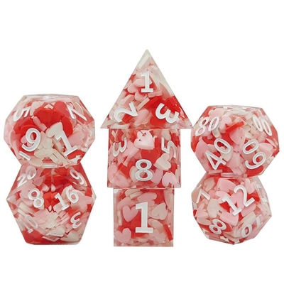 Dadi Polyhedral di precisione antiusura della resina con il bene durevole degli spigoli