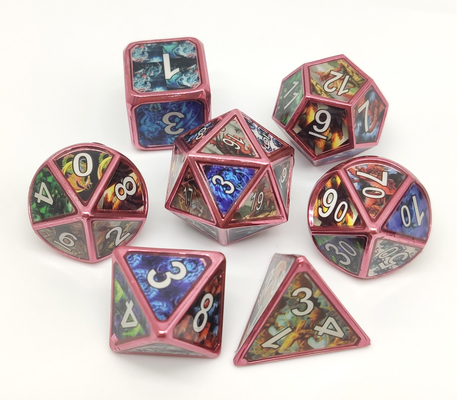 Insieme Polyhedral dei dadi del metallo robusto inodoro, metallo resistente all'uso Mini Dice