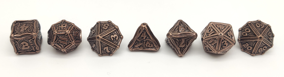Il metallo Handcrafted non tossico taglia l'insieme a cubetti, spigoli dei dadi leggeri