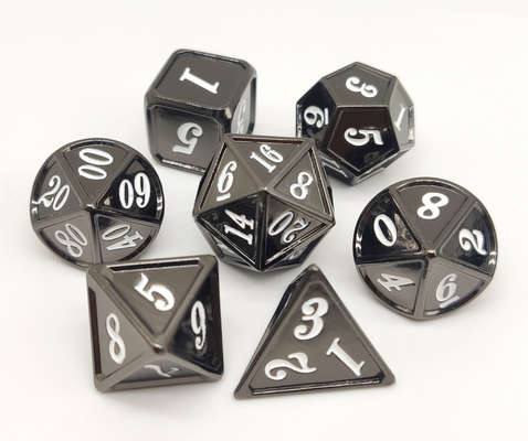 Il RPG antiusura inodoro dei dadi del metallo, mano ha lucidato l'insieme pesante dei dadi