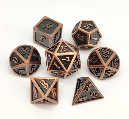 Il RPG da tavolo del metallo del gioco taglia la scultura a cubetti squisita antiusura durevole