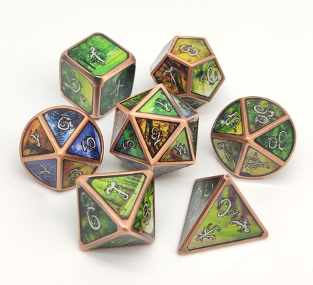 Il mini dado di tema di lusso di RPG mette gli spigoli ordinati per Shadowrun