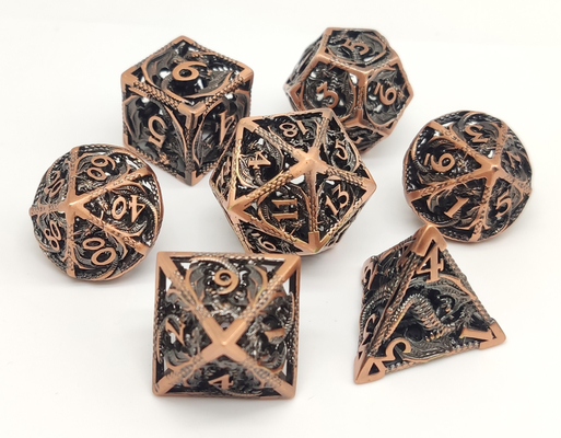 La mano ha lucidato il lusso resistente all'uso durevole del mini di RPG insieme dei dadi
