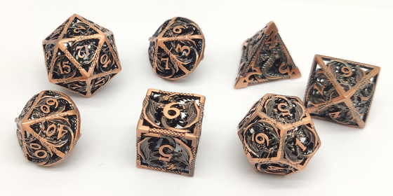 La mano ha lucidato il lusso resistente all'uso durevole del mini di RPG insieme dei dadi