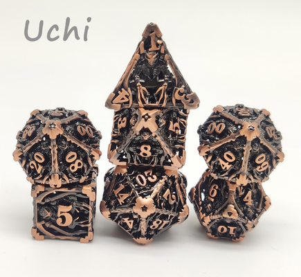Mini RPG resistente all'uso tagliare D10 a cubetti Polyhedral pratico D12 D20
