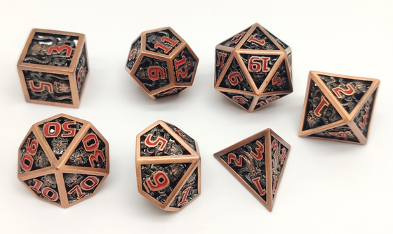 Portatile Polyhedral dei dadi della resina antiusura fatta a mano per Shadowrun