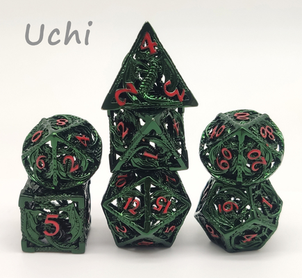 L'insieme Polyhedral unico non tossico dei dadi del CE, oro ha placcato i dadi dello spigolo della resina