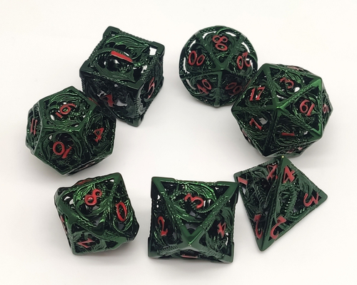 Bene durevole pratico dei dadi Polyhedral freschi fatti a mano del metallo per Shadowrun