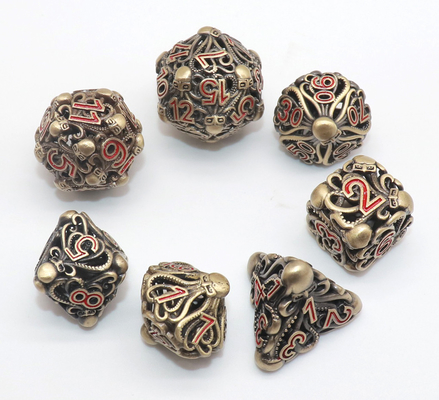 Micro dadi fatti a mano durevoli di DND, dadi di Mini Polyhedral Tiny D20