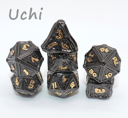 Piccoli dadi robusti pratici del metallo, insieme minuscolo spigolo Polyhedral dei dadi