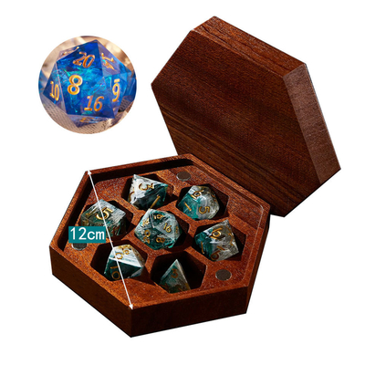 I dadi Polyhedral non tossici Handcrafted hanno messo resistente all'uso spigolo