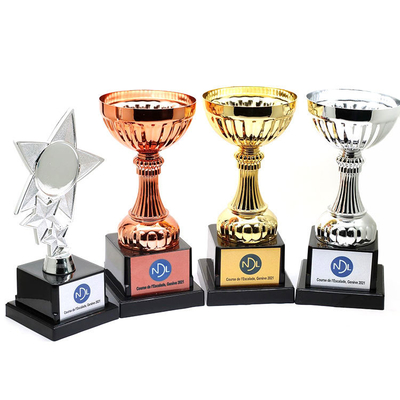 Materiale di rame in lega di zinco di pallacanestro del metallo della tazza su ordinazione del trofeo