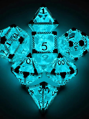 Mini Entertainment Blue Luminous Dice di vendita caldo LED Polyhedral