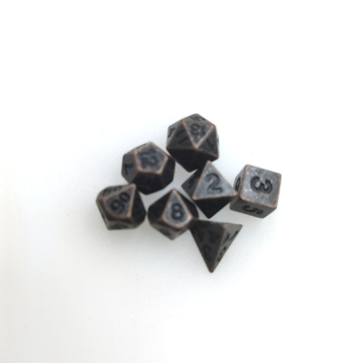 I bordi mini DND tagliano il peso leggero a cubetti inodoro Polyhedral di D10 D12 D20