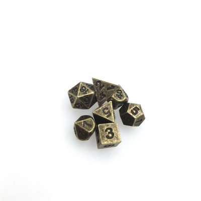 Gioco di Tavola o di carte Mini gioco di dadi poliedrico Dungeons and Dragons scolpito a mano