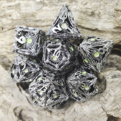 Resin Polyhedral Inodore Sharp Resin Polyhedral Dice Set di mini dadi poliedrici