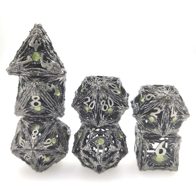 Resin Polyhedral Inodore Sharp Resin Polyhedral Dice Set di mini dadi poliedrici