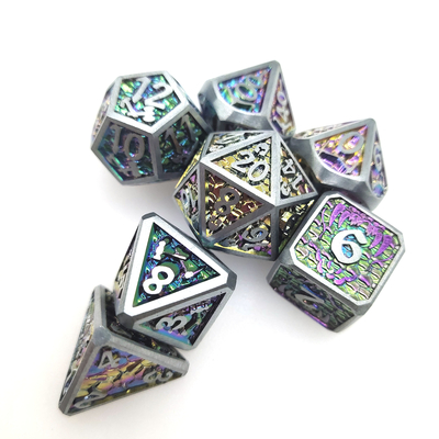 Gioco da tavolo GST Dadi metallici multiuso poliedrici Durevoli DND