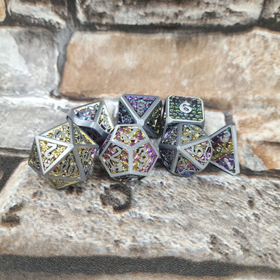 Gioco da tavolo GST Dadi metallici multiuso poliedrici Durevoli DND