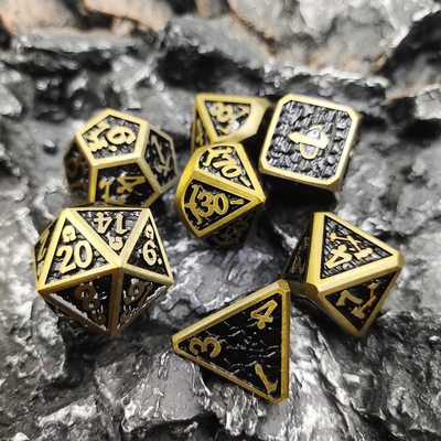 Dungeons and Dragons RPG Dice chip Metallo ad alta temperatura per giochi di famiglia
