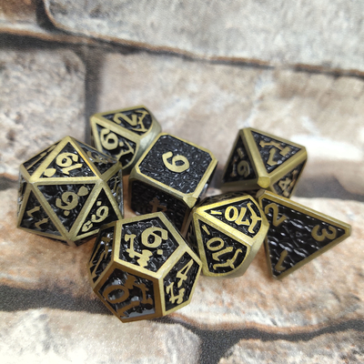Dungeons and Dragons RPG Dice chip Metallo ad alta temperatura per giochi di famiglia
