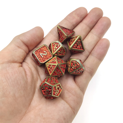 I dadi hanno messo il metallo Polyhedral della carta commerciale tagliente pratica multiuso di placcatura