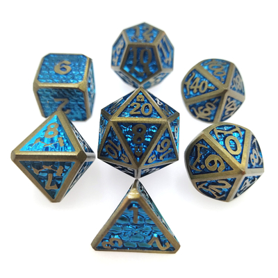Gioco di dadi RPG personalizzato multiuso Set per adulti Metal Dice Polyhedral