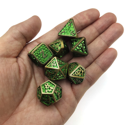 Leggero Mini RPG Dice RPG Dice Set Dice Card DND Metal Polyhedral