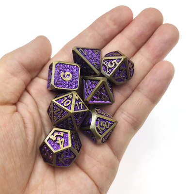 Mini RPG Dice 7 Piece Tiny Polyhedral Set magic the collect chip Set di dadi