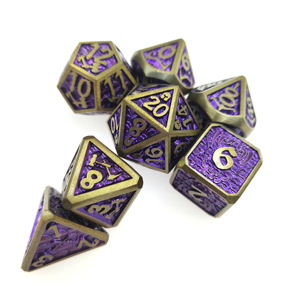 Mini RPG Dice 7 Piece Tiny Polyhedral Set magic the collect chip Set di dadi