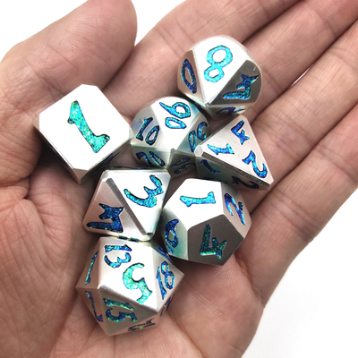 Tagli il peso leggero a cubetti blu di lusso fatto a mano Polyhedral pratico per la raccolta