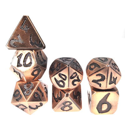 Il mini RPG taglia i dadi a cubetti di 7 pezzi ha messo non tossico Handcrafted Polyhedral multifunzionale