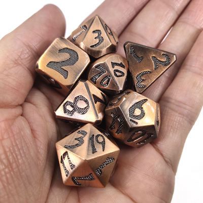 Il mini RPG taglia i dadi a cubetti di 7 pezzi ha messo non tossico Handcrafted Polyhedral multifunzionale