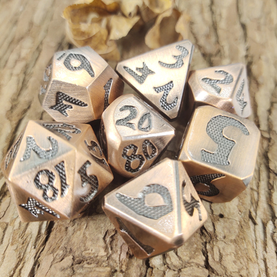 Il mini RPG taglia i dadi a cubetti di 7 pezzi ha messo non tossico Handcrafted Polyhedral multifunzionale