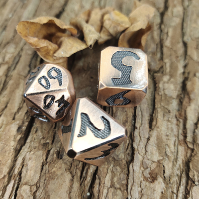 Set di dadi fantasia inodore per collezione multifunzionale poliedrico realizzato a mano