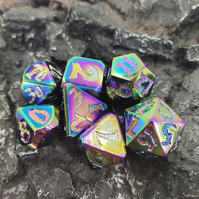 Bene durevole scolpito mano per i dadi antiusura portatili di Savage World Polyhedral Changing Dice
