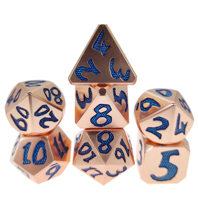 Dadi di alta qualità Pratica personalizzazione poliedrica Dadi Manuale dei dadi da gioco in metallo