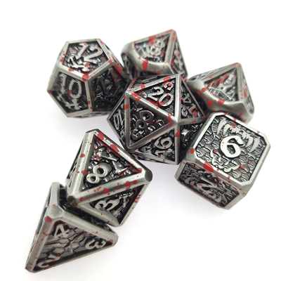 Gioco da tavolo Metal RPG Dadi Neat Sharp Edges Liqui Role Playing Dice Games
