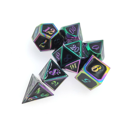Set di dadi fantasia poliedrici inodori per collezione Beautiful