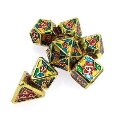 TRPG Running Group Metal Dice Dragon And Dungeon Colorato Colorato Spiderweb