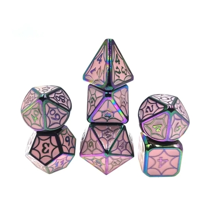 OEM Metal Dice Sets Non tossici RP ingrosso Manico poliedro per il mondo selvaggio