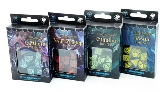 Moderno gioco RPG a dadi Set di 20 mm Sfondo nero Modello colore
