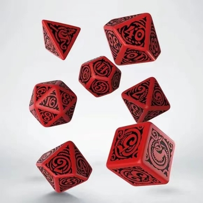 Moderno gioco RPG a dadi Set di 20 mm Sfondo nero Modello colore