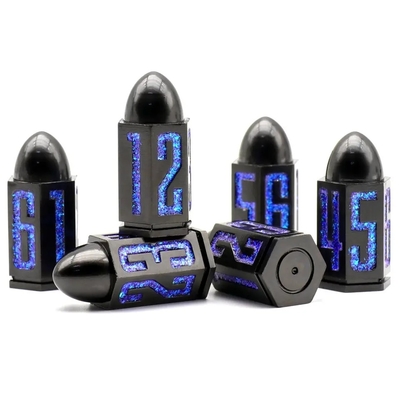 D6 Bullet Metal Dice Set 6 Pcs 6 Sides For Dnd Dungeons Rpg Warhammer Shadowrun Dice